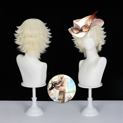 Monenjoy アイデンティティ5 探鉱者　トゥルース＆リーズニング　カツラ　34cm 第五人格/IdentityV　ウィッグ　コスプレ道具