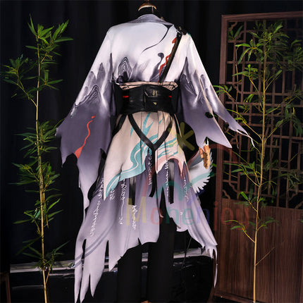 Monenjoy　鳴潮　仇遠　コスプレ衣装　きゅうえん　コスチューム　Wuthering Waves　孤高の剣客　刺繍柄＋人工革更新