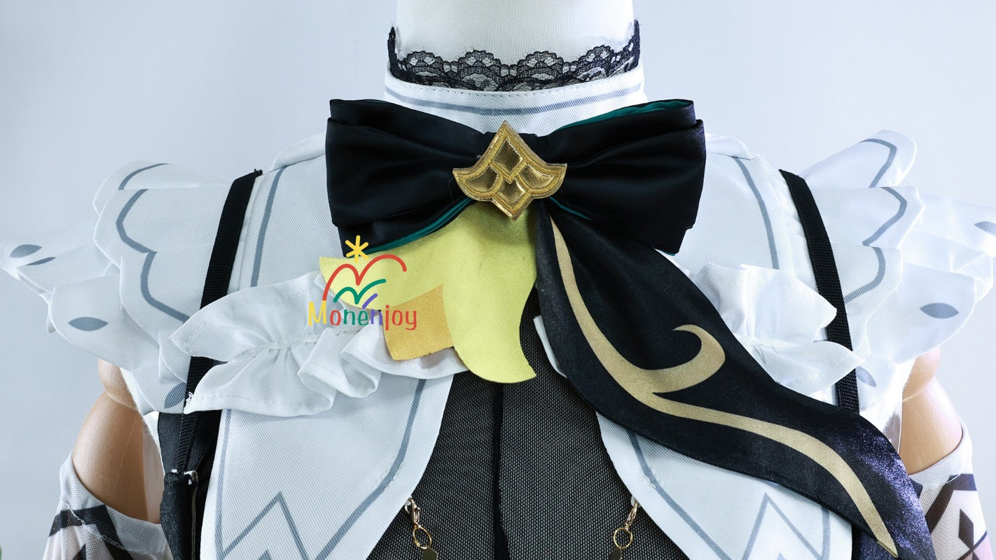 原神　エミリエ　コスプレ衣装　コスチューム　エメラルドフゼア　｜3D樹脂香水瓶・金属製神の眼付属｜MONENJOY - Monenjoy