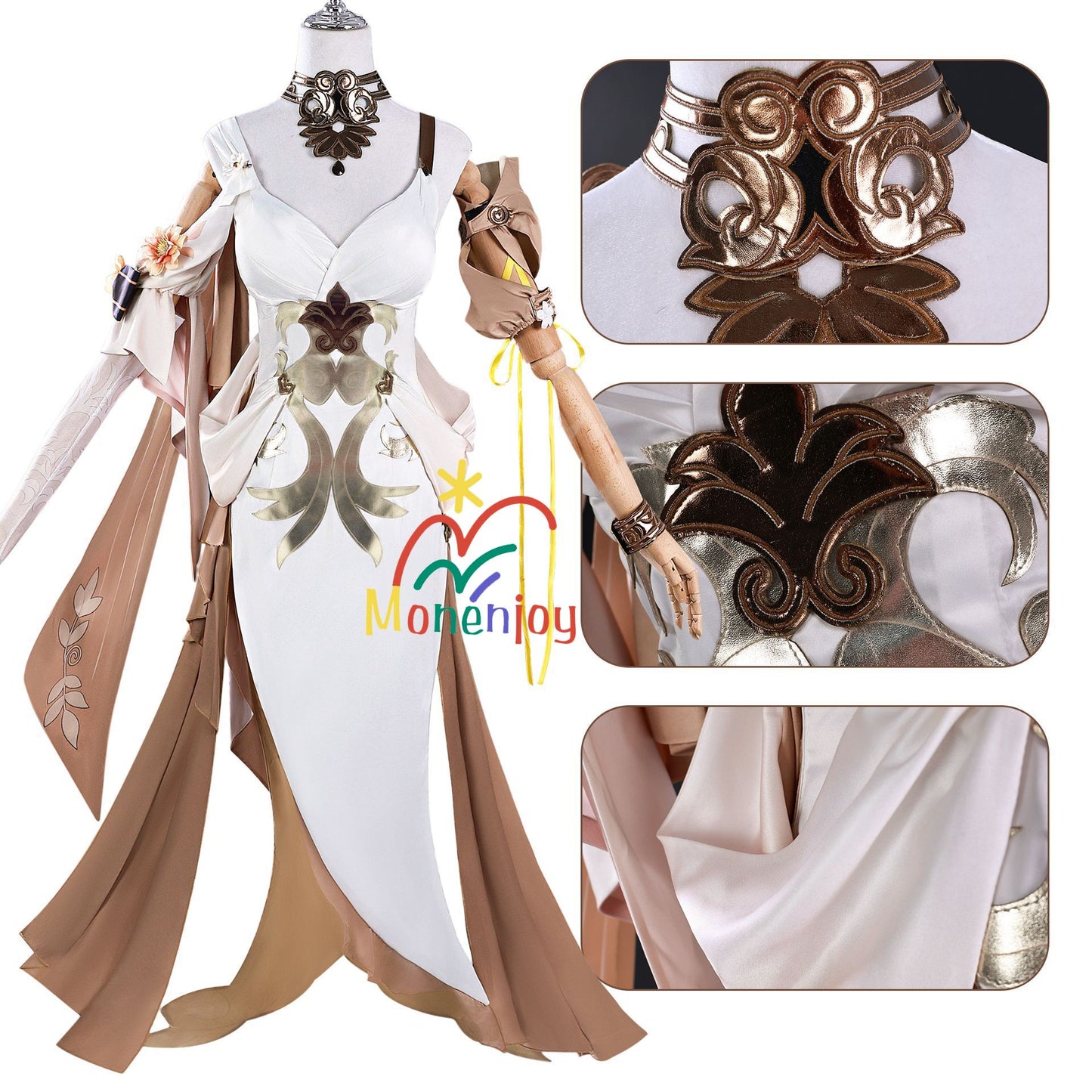 Monenjoy　崩壊スターレイル アグライア　コスプレ衣装　オンパロス　ウィッグ＋シューズ追加　イベント　仮装　 - Monenjoy