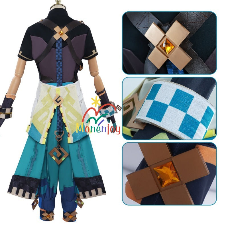 原神　キィニチ　コスプレ衣装　高比率再現　ウィッグ＋シューズ追加　MONENJOY - Monenjoy