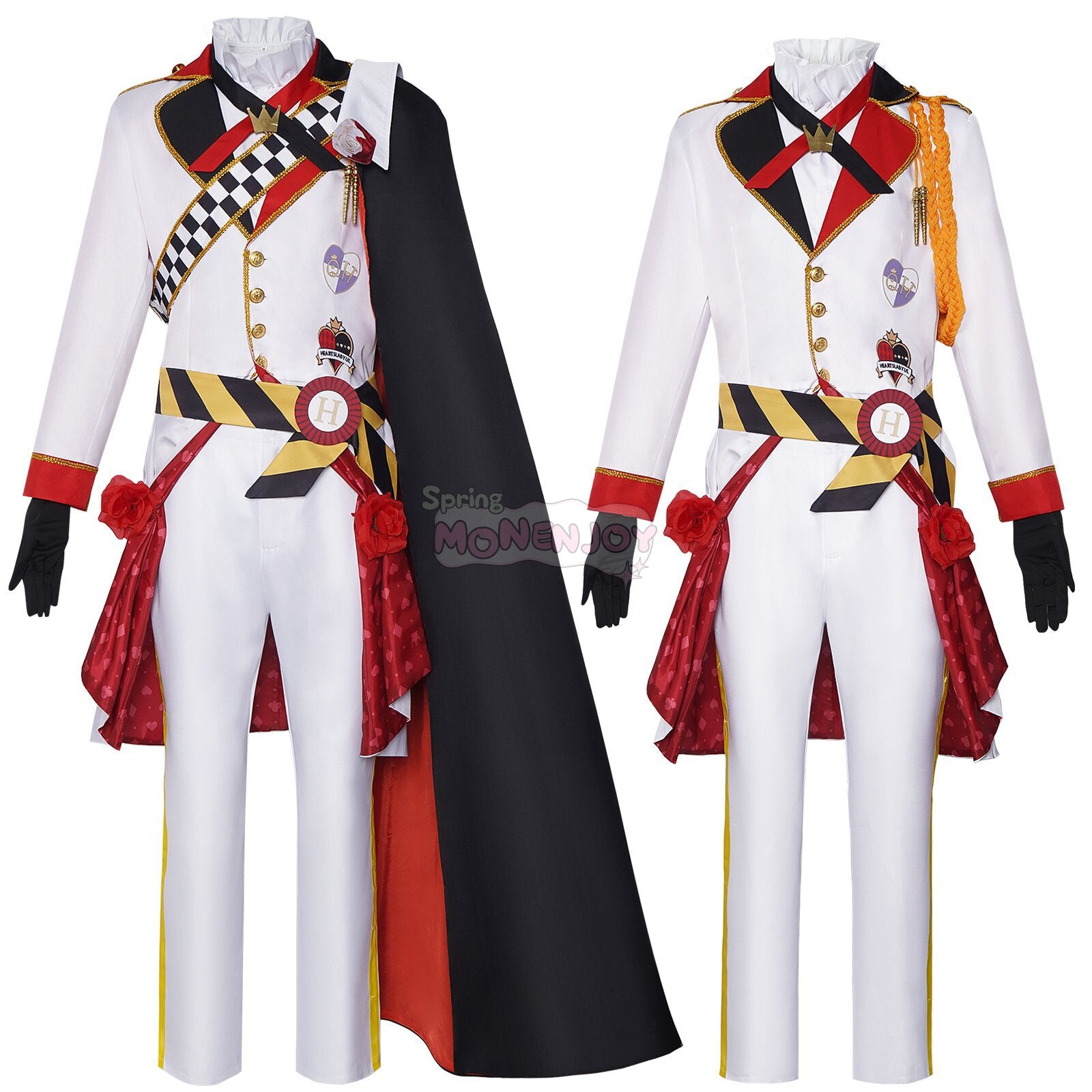 Monenjoy　ディズニーツイステッドワンダーランド　ハーツラビュル寮 リドル・ローズハート　礼服　Riddle Rosehearts　コスプレ衣装 - Monenjoy