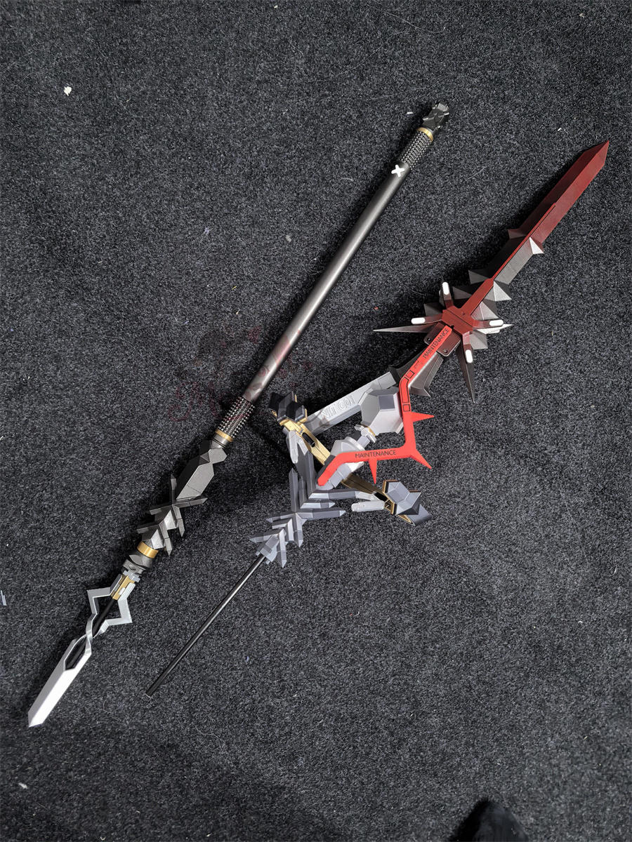 【Monenjoy】エンドフィールド カミーユ カーマインヴェール PLA製腿甲 コスプレ道具 アークナイツ エンドフィールド コスプレ小物 レプリカ 軽量 分割式 Monenjoy