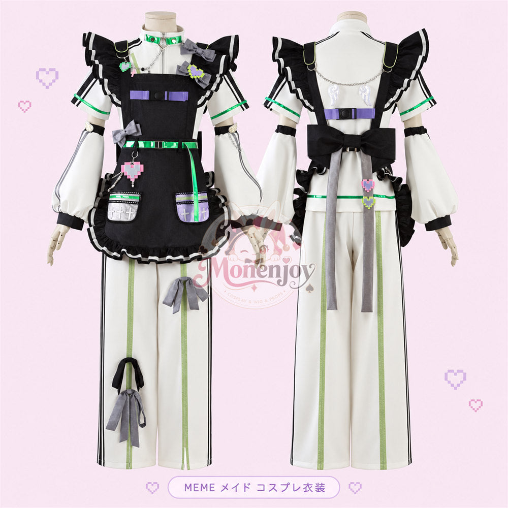 Monenjoy あんスタ風 MEME メイド コスプレ衣装｜桜河こはく・礼瀬マヨイ・紫之創・甘楽チトセ　コスチューム　イベント　舞台服　約25ー30日