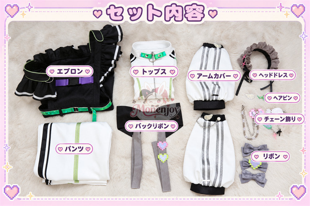 Monenjoy あんスタ風 MEME メイド コスプレ衣装｜桜河こはく・礼瀬マヨイ・紫之創・甘楽チトセ　コスチューム　イベント　舞台服　約25ー30日