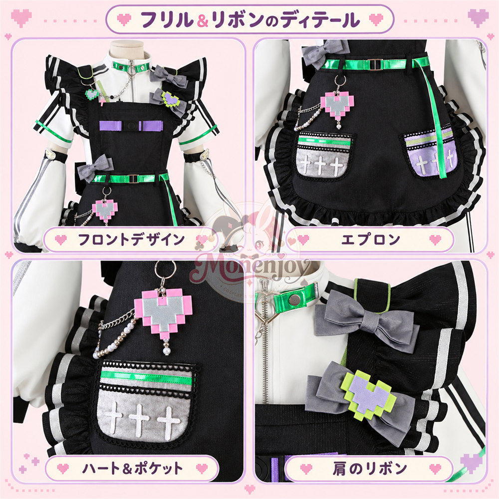 Monenjoy あんスタ風 MEME メイド コスプレ衣装｜桜河こはく・礼瀬マヨイ・紫之創・甘楽チトセ　コスチューム　イベント　舞台服　約25ー30日