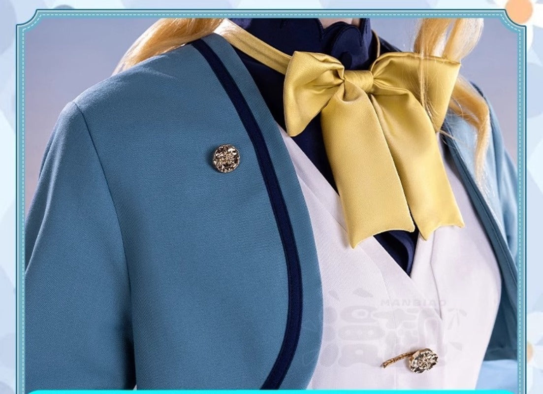 Monenjoy Silent Witch Monica Everett School Uniform Cosplay Costume Luxury Magician Dress 