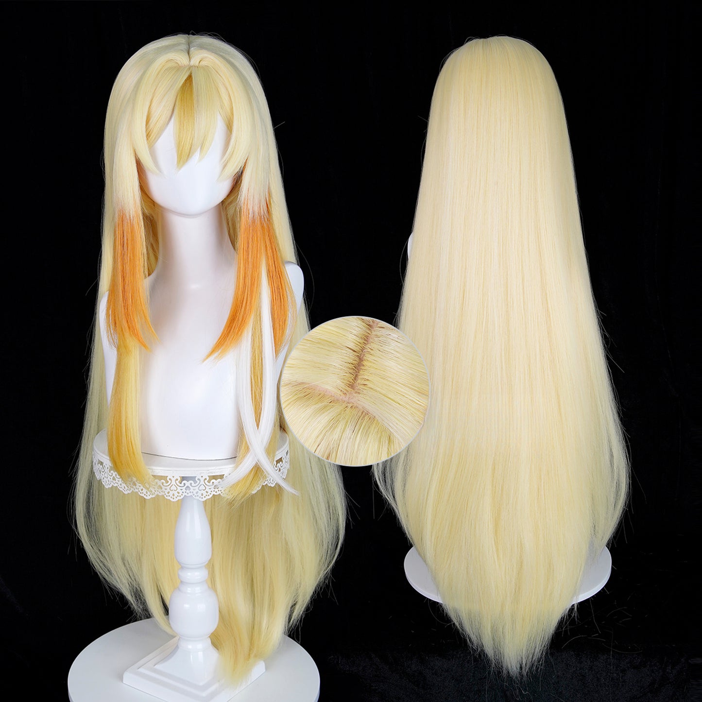 Monenjoy　原神　レインドット　ナベリウス 生の執政 ウィッグ　カツラ　コスプレ道具　ロングカツラGSWIG1006