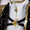 Monenjoy KPOP Girls! Demon Hunters Rumi Mila Zoe Cosplay Costume Stage Clothes Black Sparkly Live Clothes KPop Demon Hunters