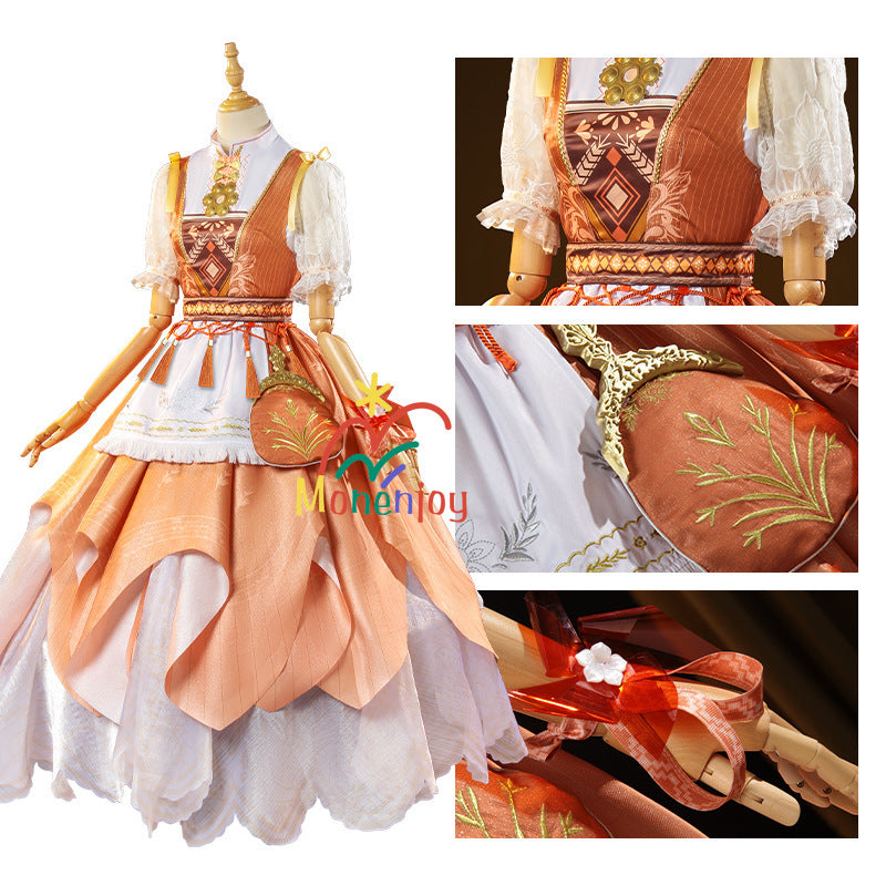 Monenjoy インフィニティニキ 望郷の風 コスプレ衣装 豊穣の賛歌 豊穣への賛辞 　髪飾り付　洋服セット　GS1308 - Monenjoy