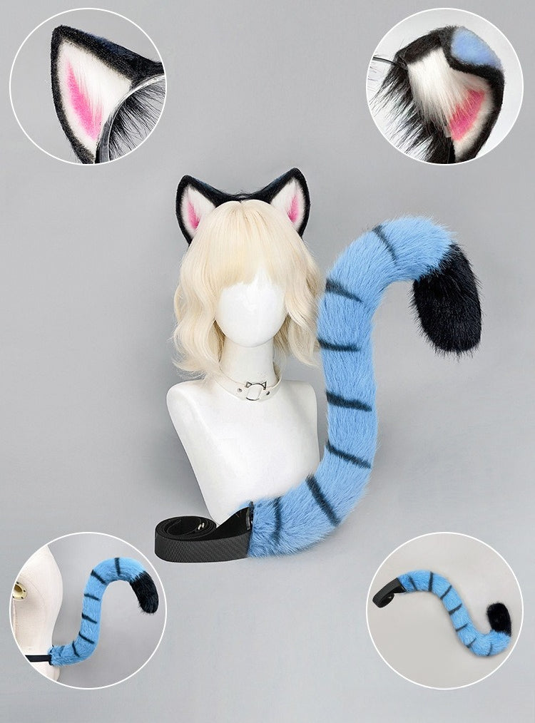 Monenjoy　映画『KPOPガールズ！デーモン・ハンターズ サジャ・ボーイズ　虎　耳＋尻尾　虎尻尾　イベント　kpop demon hunters plush K-POP  アニメーション