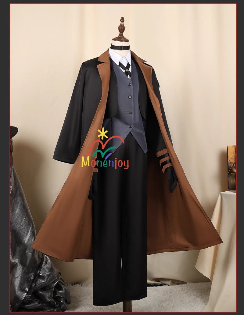 Monenjoy　納品　文豪ストレイドッグス 中原中也 コスプレ衣装　なかはら ちゅうや　イベント　帽子付GS1304 - Monenjoy
