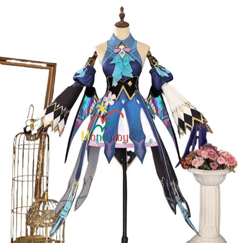 Monenjoy　崩壊スターレイル　ケリュドラ　コスプレ衣装　王冠＋翼付　イベント　ドレス　Cerydra　オクヘイマ　おもちゃ　