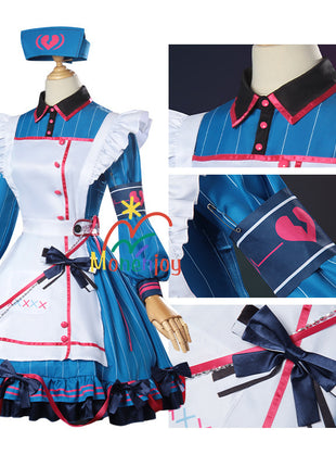 Monenjoy プロセカ 朝比奈まふゆ コスプレ衣装　feat.こぎみゅん　恒常服　ドレス　イベントGs1325 - Monenjoy