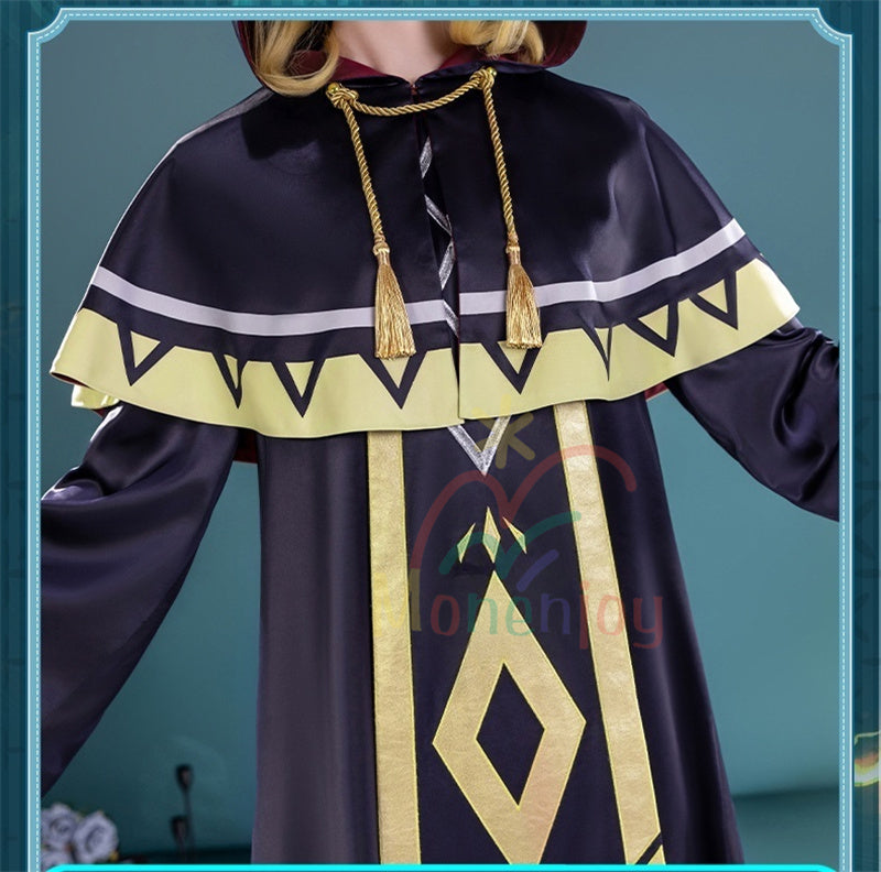 Monenjoy　サイレント・ウィッチ モニカ・エヴァレット  七賢人　コスプレ衣装　刺繍柄　魔術　3d樹脂製パーツ　沈黙の魔女の隠しごと  　イベント　コスチュームGS1904