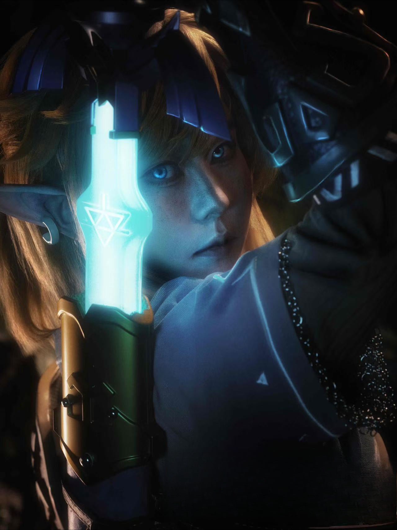 Monenjoy ゼルダの伝説 マスターソード ハイリアの盾 コスプレ道具　武器レプリカ　ABS刃、金属製刃　発光刃選択　工芸品　ティアーズオブザキングダム - Monenjoy