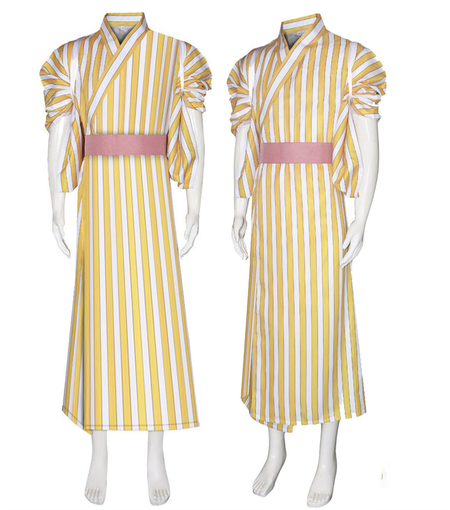 Monenjoy ONEPIECE サンジ 浴衣 海賊団 ワノ国編  衣装 黄色 かっこいい コスチューム 少年漫画 COS ハロウィン 舞台衣装 学園祭 クリスマス イベント - Monenjoy