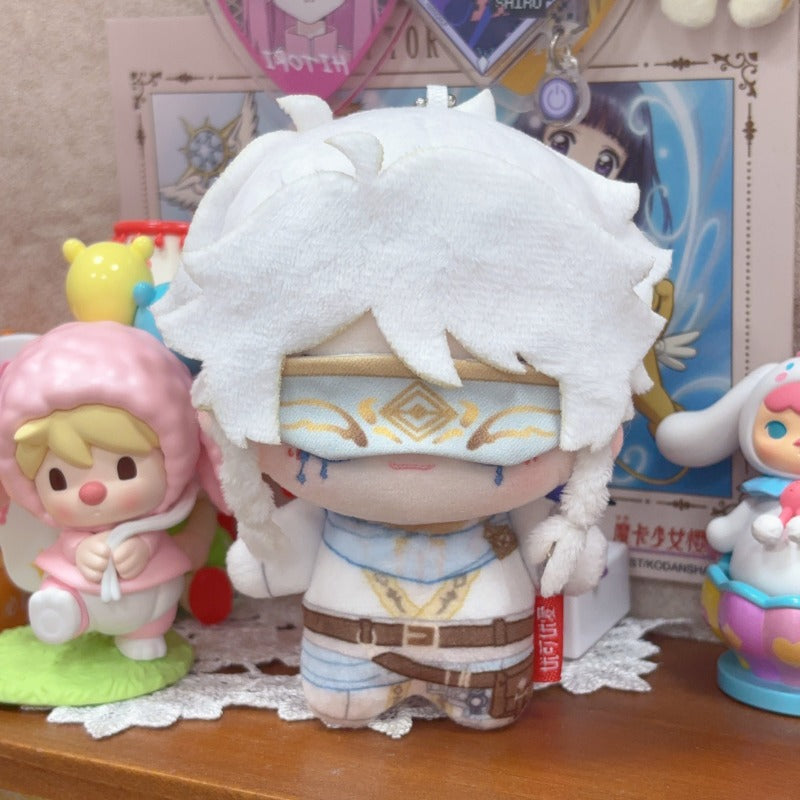 第五人格 占い師 ノワール  ぬいぐるみ  10cm キーホルダー　【SSR】ホワイト綿人形　第五人格/IdentityV 　ボロの衣装 イライ・クラーク　ふわふわ　同人グッズ　非公式グッズ