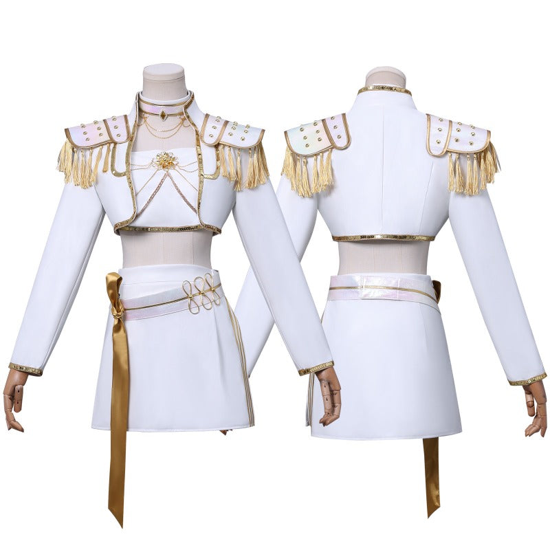 Monenjoy KPOP Girls! Demon Hunters Mira White Cosplay Costume Live Clothes Stage Clothes KPop Demon Hunters