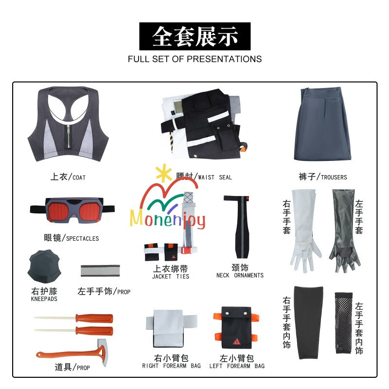 Monenjoy　ゼンレスゾーンゼロ グレース・ハワード 　コスプレ衣装　白祇重工 　コスチュームGS1934