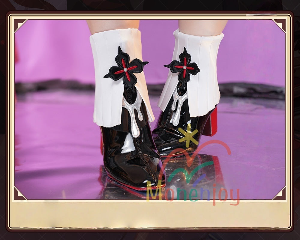 Monenjoy　崩壊スターレイル　長夜月　コスプレ衣装　記憶なのか　金属製パーツ　三月なのか　靴カバー付き　黄金裔　オロニクス　コスチュームGS1942