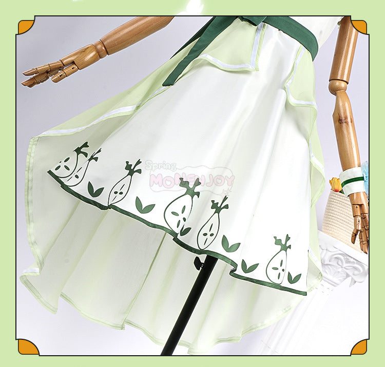 Monenjoy　中国コラボ 葬送のフリーレン×KFC　コスプレ衣装　ワンピース　コスチューム - Monenjoy