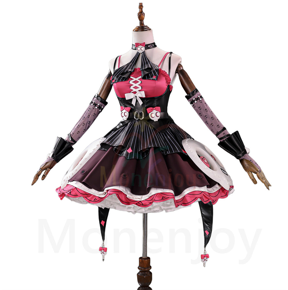Monenjoy　ゼンゼロ　アリア　不協和音　コスプレ衣装 　妄想エンジェル　光輪付　コスチューム　ドレス　ゼンレスゾーンゼロ MONENJOY