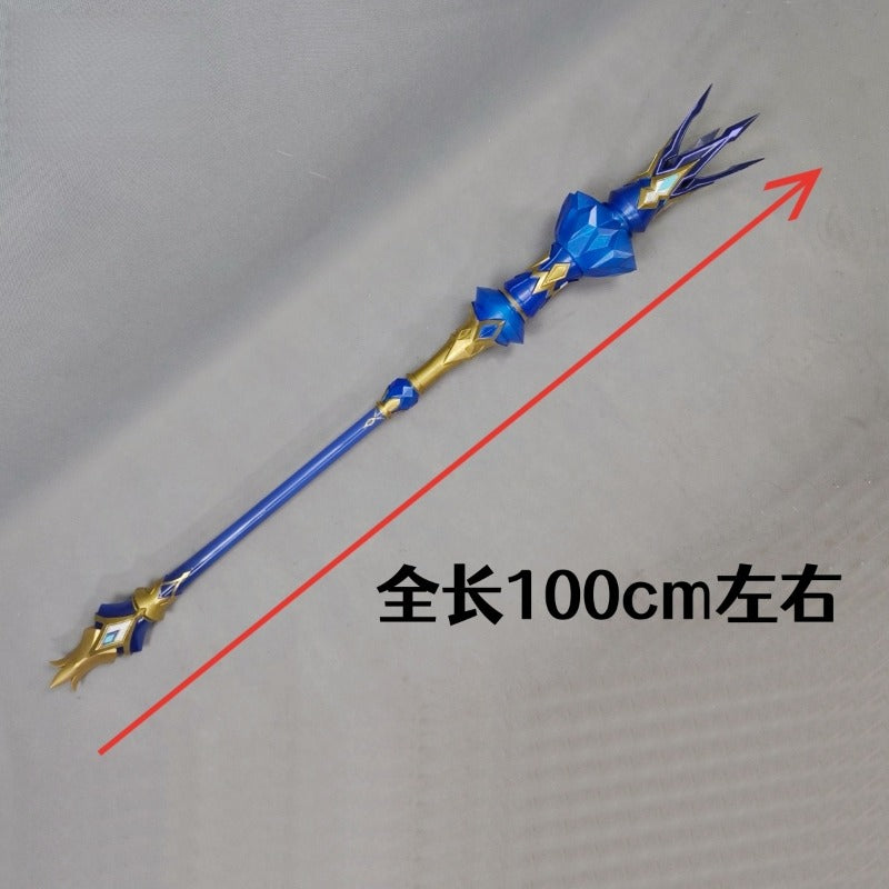 Monenjoy 崩壊スターレイル ケリュドラ 法杖　100cm コスプレ道具　武器モデル　王冠 駒を操る君主 ケリュドラ  Cerydra