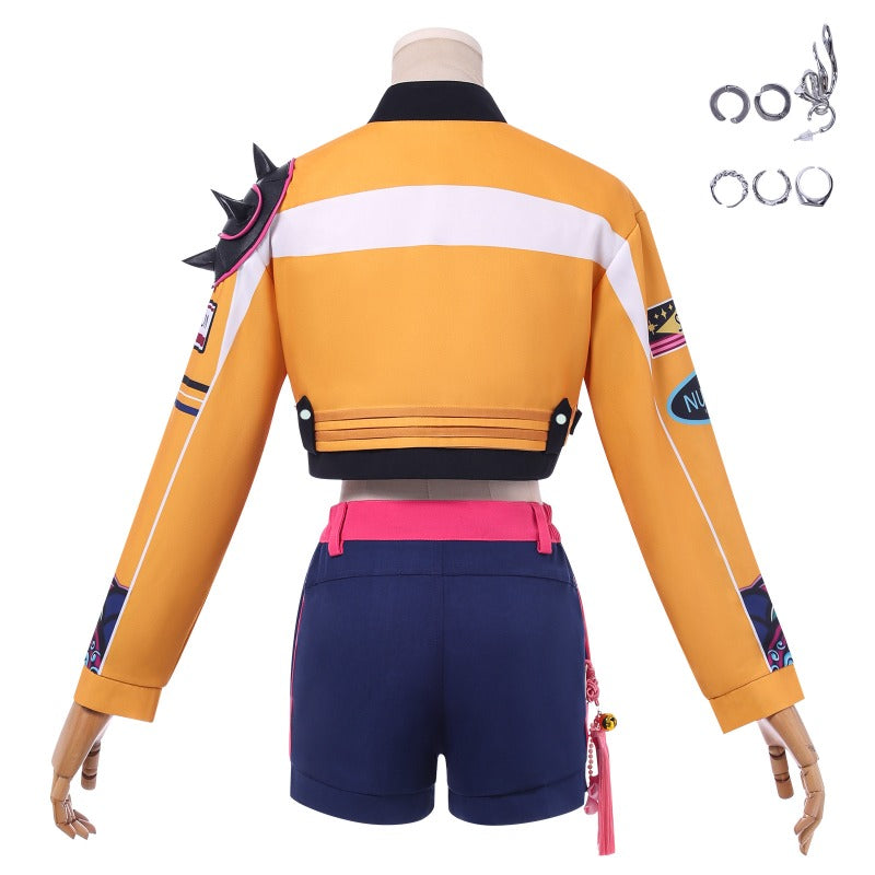 Monenjoy Anime Movie KPOP Girls! Demon Hunters Rumi Zoe Korean Style Cosplay Costume KPOP Superstar 