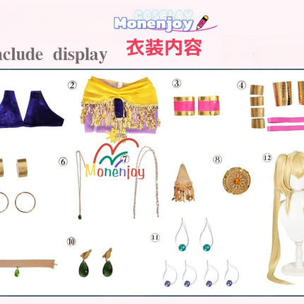 Monenjoy しゅごキャラ！ 月詠歌唄 舞娘 コスプレ衣装  ほしな歌唄　イベント　GS1306