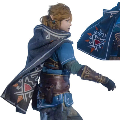 Monenjoy ゼルダの伝説ティアーズオブザキングダム リンク コスプレ　マント　豪華コスプレ衣装　 重工刺繍ケープ（マント） - Monenjoy