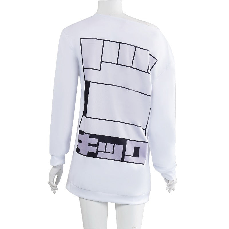 Monenjoy　ダンダダン   モモ 綾瀬桃  コスプレ衣装　白色　 パーカー ホームウェア  部屋着    スウェットシャツ フーディー ルームウェア  寢間着　コスチューム