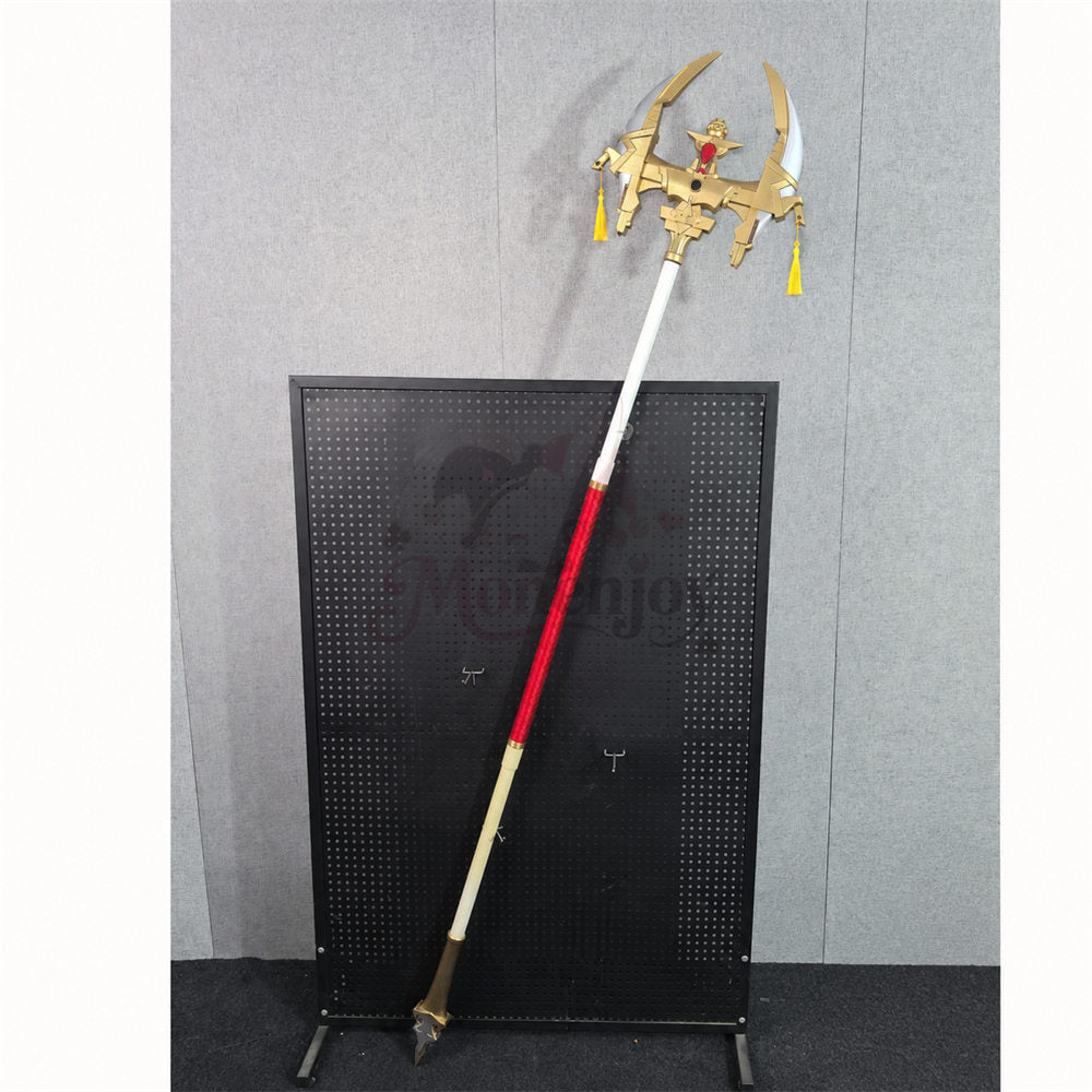 Monenjoy FF7EC エアリス 杖 180cm Aerith Gainsborough コスプレ道具｜軽量PLA製・3分割式  レプリカ　ハロウィン　舞台道具（副本）