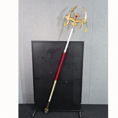 Monenjoy FF7EC エアリス 杖 180cm Aerith Gainsborough コスプレ道具｜軽量PLA製・3分割式  レプリカ　ハロウィン　舞台道具（副本）