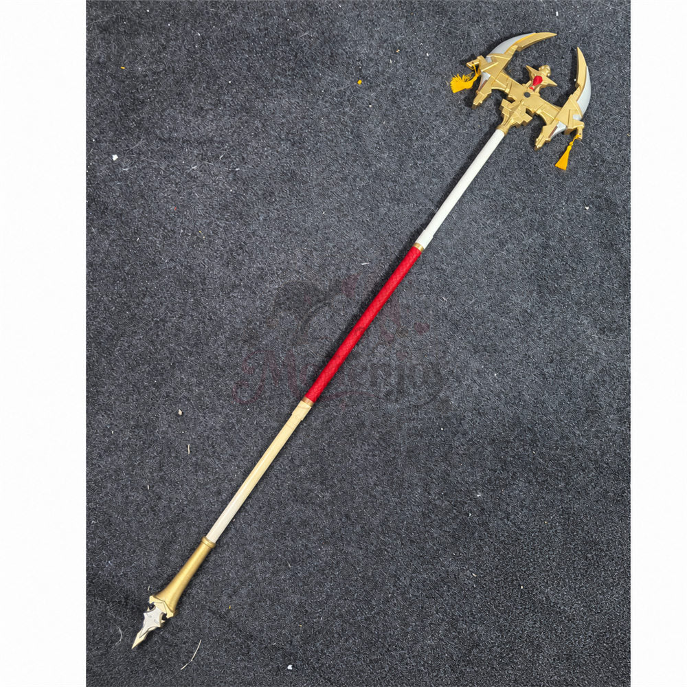 Monenjoy FF7EC エアリス 杖 180cm Aerith Gainsborough コスプレ道具｜軽量PLA製・3分割式  レプリカ　ハロウィン　舞台道具（副本）