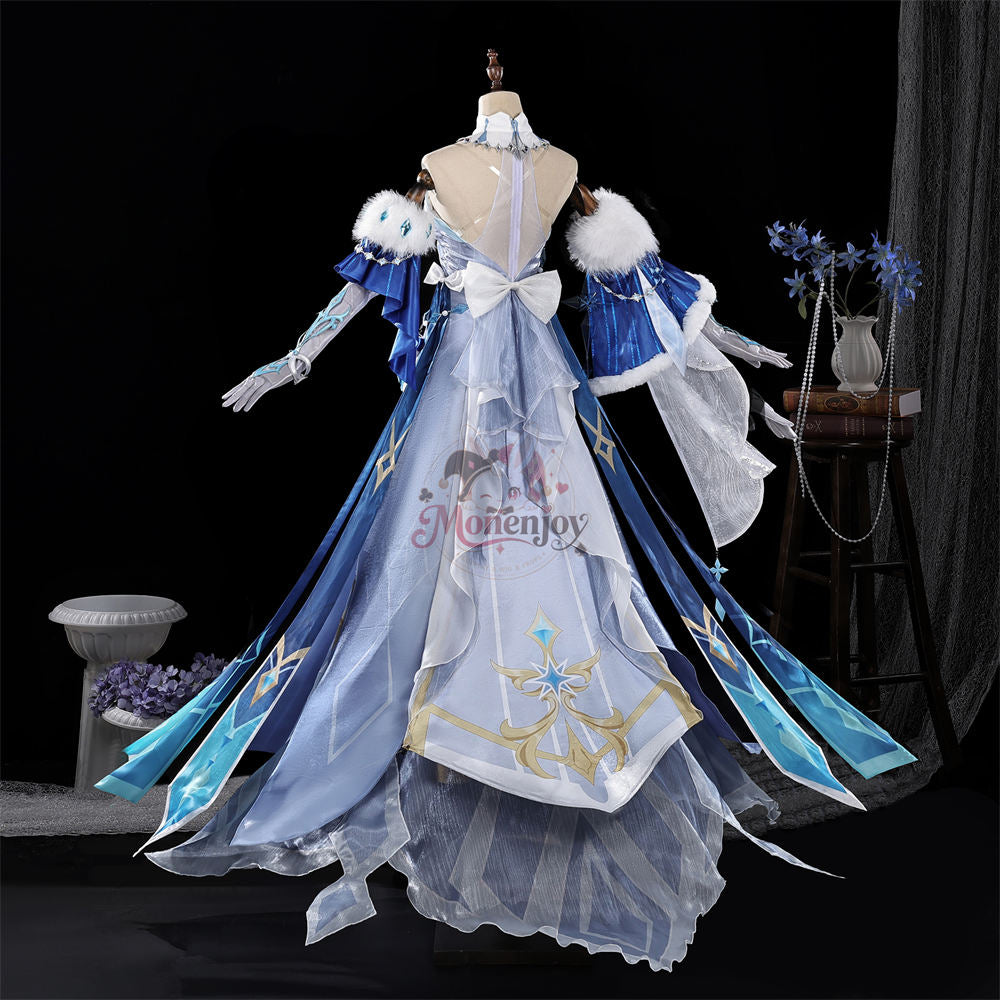 Monenjoy 原神 アナスターシャ（氷神）コスプレ衣装｜3D PLAパーツ付き ドレス MONENJOY
