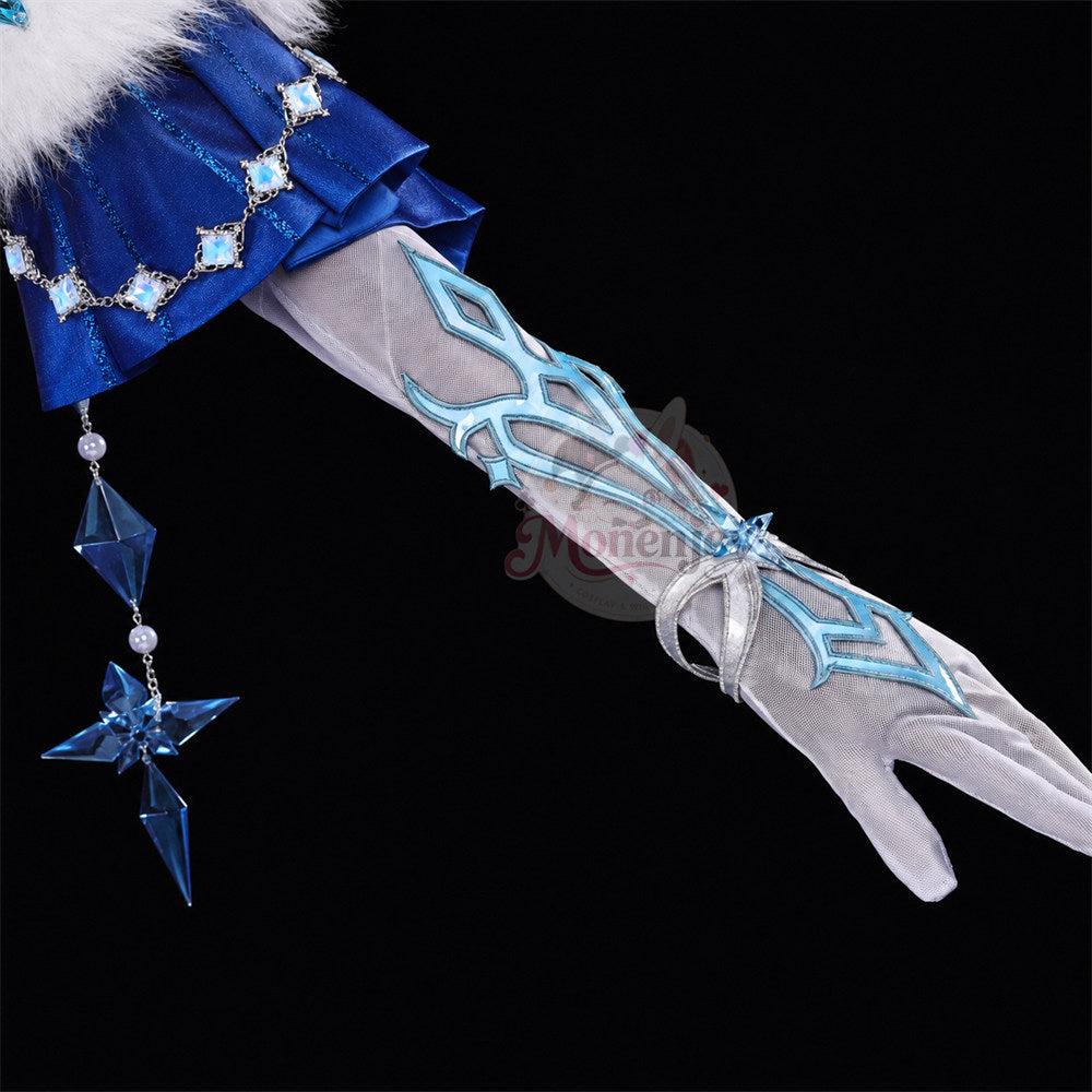Monenjoy 原神 アナスターシャ（氷神）コスプレ衣装｜3D PLAパーツ付き ドレス MONENJOY