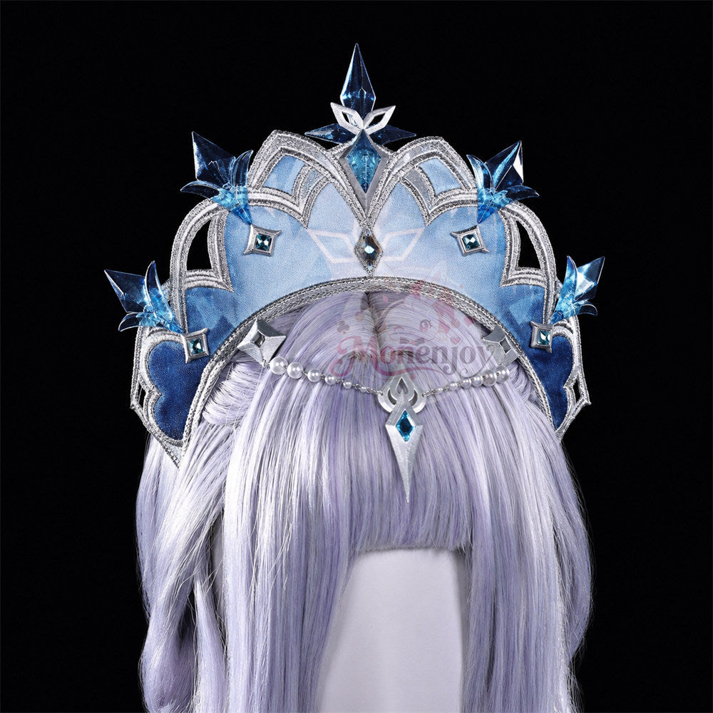 Monenjoy 原神 アナスターシャ（氷神）コスプレ衣装｜3D PLAパーツ付き ドレス MONENJOY
