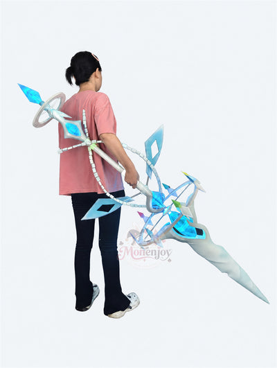 Monenjoy　原神 アナスターシャ&nbsp; 氷神 モチーフ武器　レプリカ道具　200cm　コスプレ道具　発光対応&nbsp; MONENJOY