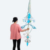 Monenjoy　原神 アナスターシャ&nbsp; 氷神 モチーフ武器　レプリカ道具　200cm　コスプレ道具　発光対応&nbsp; MONENJOY