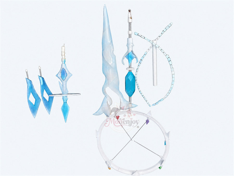 Monenjoy　原神 アナスターシャ&nbsp; 氷神 モチーフ武器　レプリカ道具　200cm　コスプレ道具　発光対応&nbsp; MONENJOY