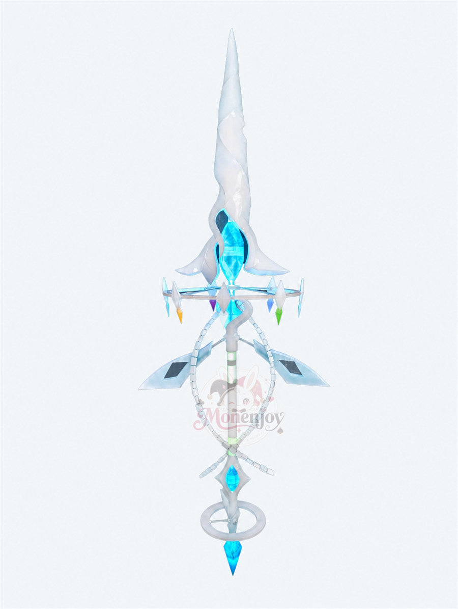 Monenjoy　原神 アナスターシャ&nbsp; 氷神 モチーフ武器　レプリカ道具　200cm　コスプレ道具　発光対応&nbsp; MONENJOY