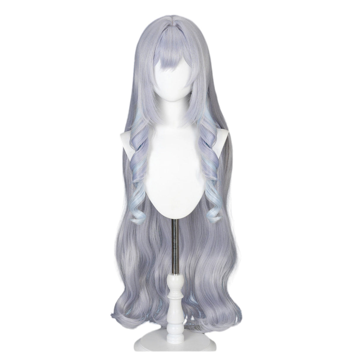 Monenjoy 原神 アナスターシャ（Anastasya）コスプレウィッグ　100cm　68cm　ダウンヘアVer.  アップヘアVer.2種類選択｜氷神・耐熱かつら