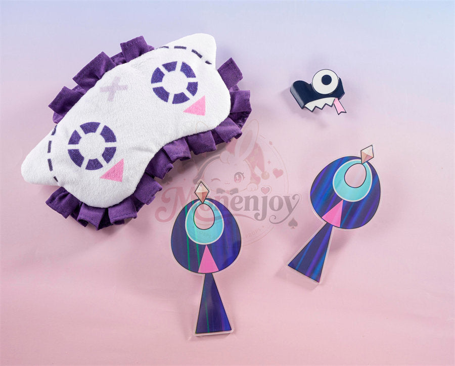 Monenjoy 原神 シトラリ「星と煙霧の夜話」コスプレ衣装｜パジャマ風・発光対応 アイマスク＆かぼちゃパンツ付き Monenjoy