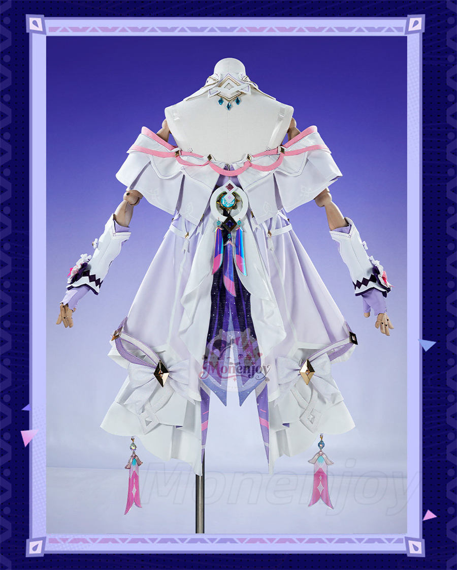 Monenjoy 原神 シトラリ「星と煙霧の夜話」コスプレ衣装｜パジャマ風　金属製パーツ・発光対応 アイマスク＆かぼちゃパンツ付き Monenjoy