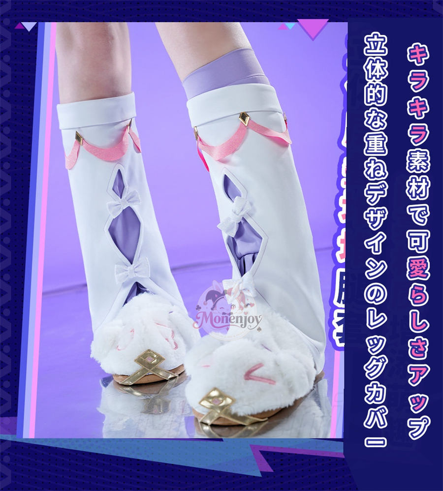 Monenjoy 原神 シトラリ「星と煙霧の夜話」コスプレ衣装｜パジャマ風　金属製パーツ・発光対応 アイマスク＆かぼちゃパンツ付き Monenjoy