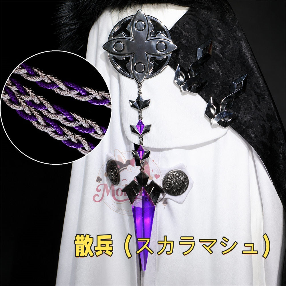 Monenjoy 原神 ファデュイ執行官 金属製肩章ブローチ｜隊長 博士 タルタリヤ  散兵・公子・博士・召使・少女 コスプレ小物 MONENJOY