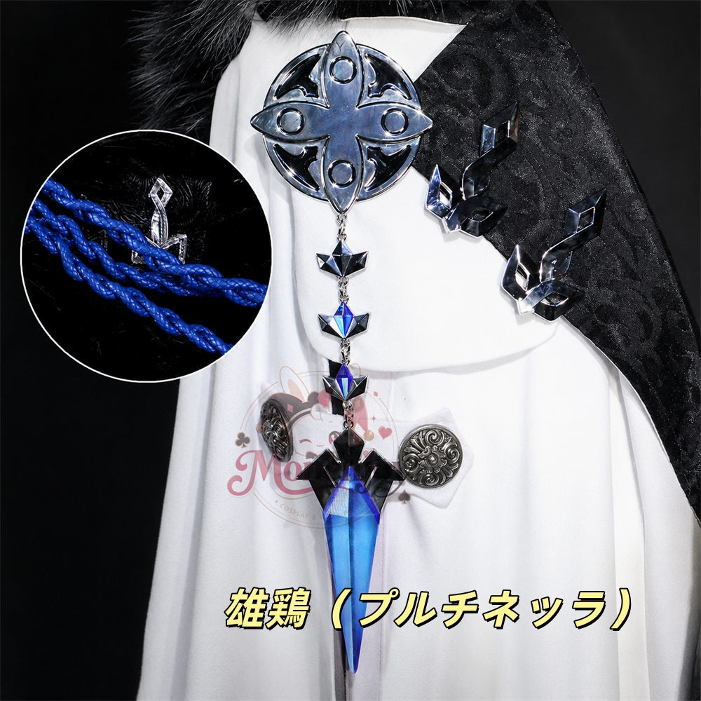 Monenjoy 原神 ファデュイ執行官 金属製肩章ブローチ｜隊長 博士 タルタリヤ  散兵・公子・博士・召使・少女 コスプレ小物 MONENJOY