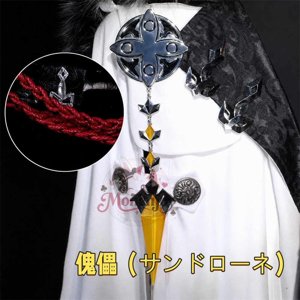 Monenjoy 原神 ファデュイ執行官 金属製肩章ブローチ｜隊長 博士 タルタリヤ  散兵・公子・博士・召使・少女 コスプレ小物 MONENJOY