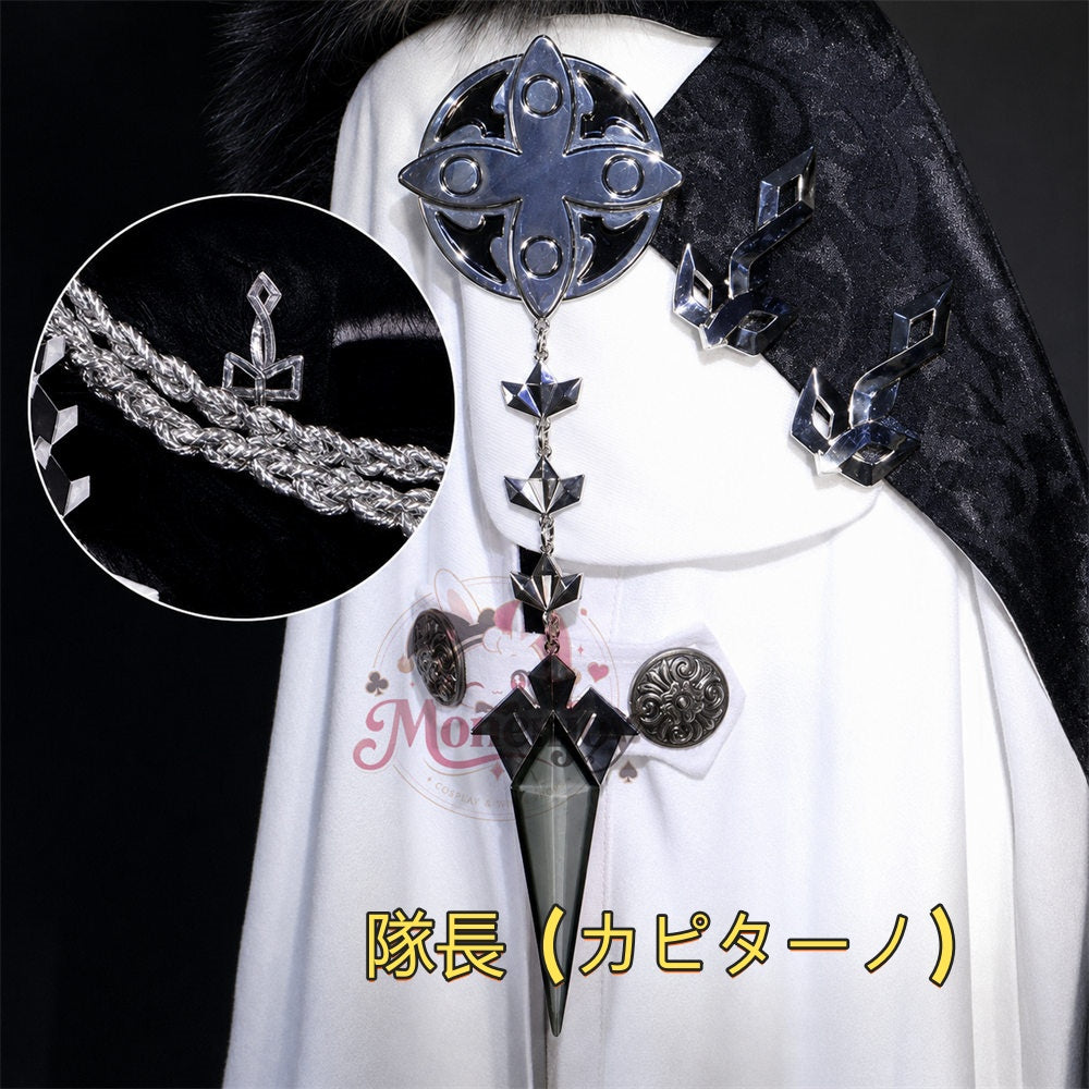 Monenjoy 原神 ファデュイ執行官 金属製肩章ブローチ｜隊長 博士 タルタリヤ  散兵・公子・博士・召使・少女 コスプレ小物 MONENJOY